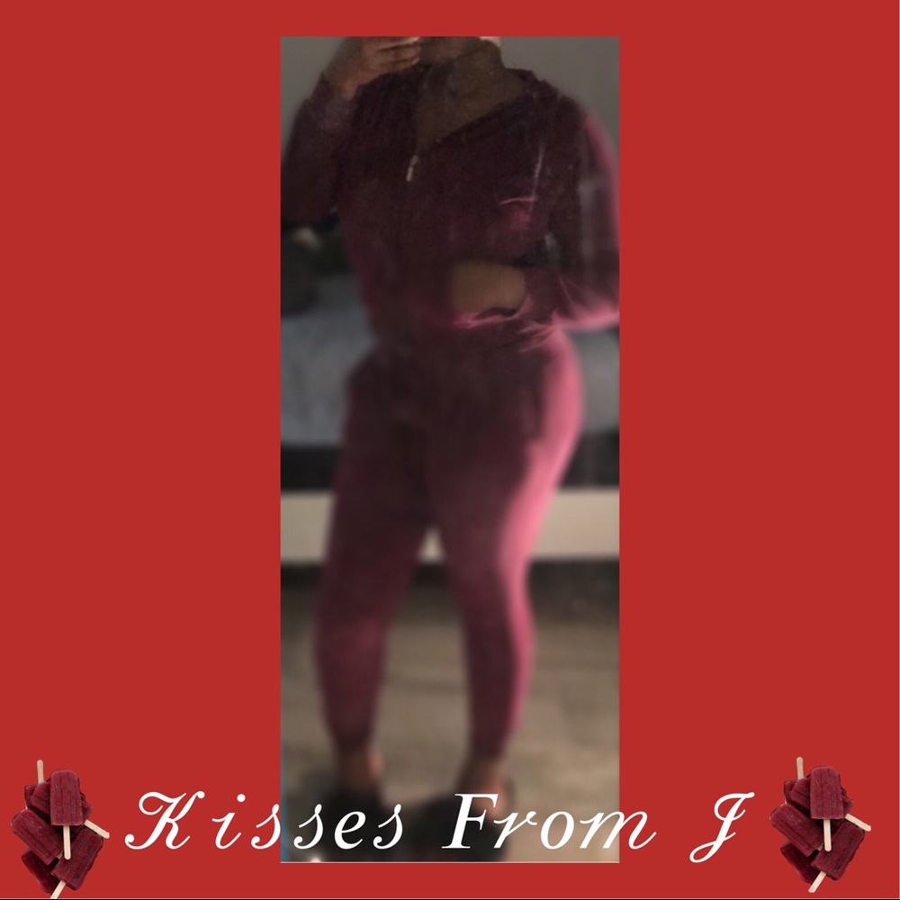 Velvet Burgundy 2 Piece